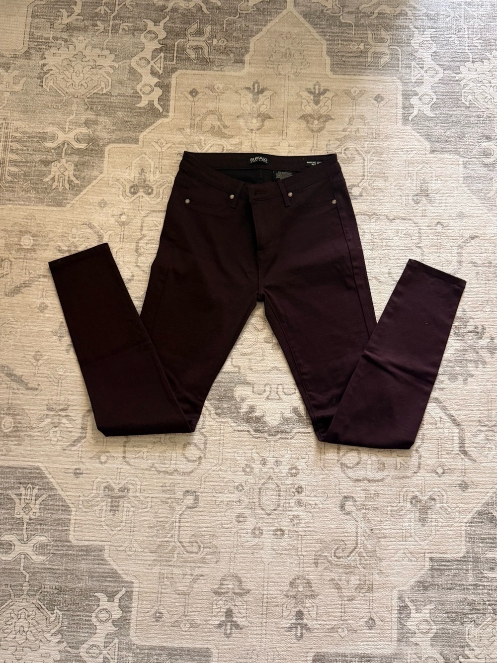 BUFFALO David Bitton KAROLIN mid rise, super stretch Burgundy/wine jegging (4)